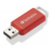 Verbatim USB flash disk, USB 2.0, 16GB, DataBar, červený, 49453, pro archivaci dat