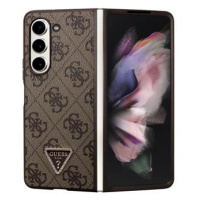 Guess hard silikonový kryt Samsung Galaxy Z Fold 5 Brown 4G Triangle