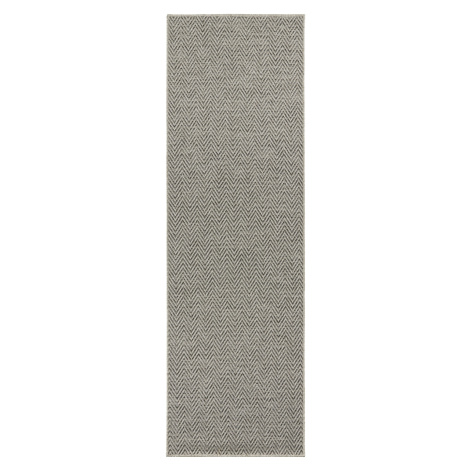 BT Carpet - Hanse Home koberce Běhoun Nature 104269 Grey/Anthracite – na ven i na doma - 80x150 