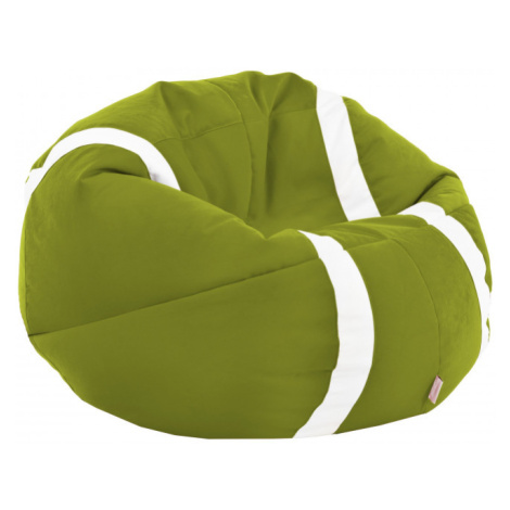 Plyšový sedací vak Tenis zelený