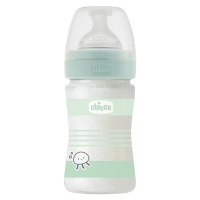 CHICCO Láhev kojenecká sklo Well-being silikon 150 ml uni