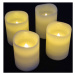 Nexos 33487 Dekorativní LED sada - 4 adventní svíčky - bílá