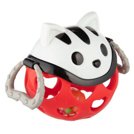 Canpol babies Interaktivní hračka míček s chrastítkem - červená kočička