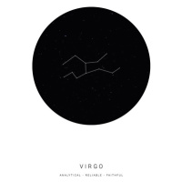 Ilustrace horoscopevirgo, Finlay & Noa, 30x40 cm