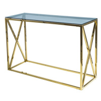 Konzolový stolek ILASI kouřová/zlatá