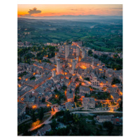 Fotografie San Gimignano town at night with, Pol Albarrn, 30 × 40 cm