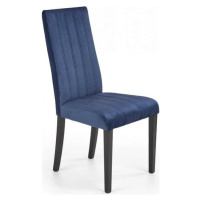 Halmar Jídelní židle DIEGO 2 - černá/tmavě modrá