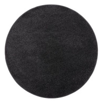 Vopi Kusový koberec Eton černý 78 kruh