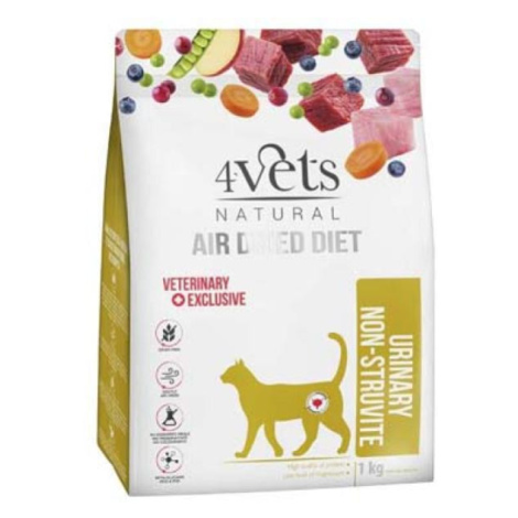 4vets AIR DRIED NATURAL VETERINARY EXCLUSIVE URINARY NON-STRUVITE 1kg sušené krmivo