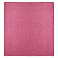 Vopi koberce Kusový koberec Eton růžový 11 čtverec - 400x400 cm