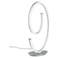 Šedá LED stolní lampa s hlasovým ovládáním/s ovládáním pomocí mobilní aplikace s kovovým stínidl