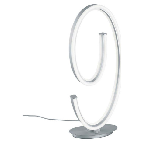 Šedá LED stolní lampa s hlasovým ovládáním/s ovládáním pomocí mobilní aplikace s kovovým stínidl