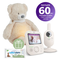 PHILIPS AVENT - Chůvička dětská video SCD891/26+Uspáváček 4v1 Sleepy Bear Beige 0m++WW 60ks