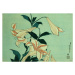 Obrazová reprodukce Trumpet Lilies, Hokusai, Katsushika, 40 × 26.7 cm