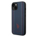 US Polo USHCP14MPFAV hard silikonové pouzdro iPhone 14 PLUS 6.7" navy blue Leather Stitch