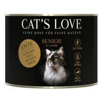 Cat's Love Senior konzerva s kachním masem 6× 200 g
