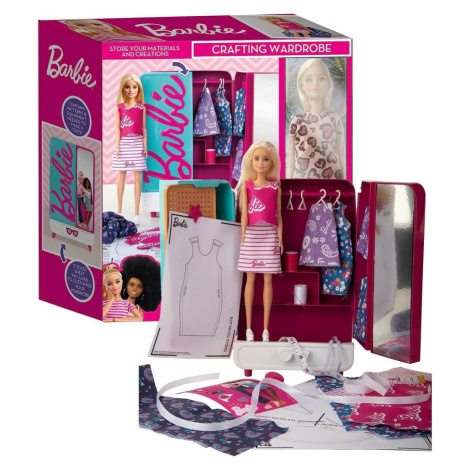 MATTEL Panenka Barbie šatní skříň s šicími doplňky 29cm
