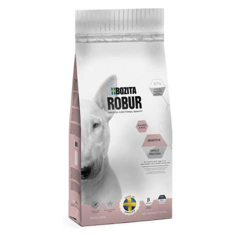 Bozita Robur Sensitive Single Protein losos & rýže - 12,5 kg