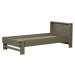 WOOOD Postel BOBBY borovice khaki 200x90cm