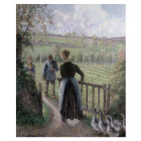 Camille Pissarro - Obrazová reprodukce The Woman with the Geese, 1895, (35 x 40 cm)