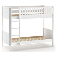 Bílá patrová dětská postel 90x200 cm Scott - Vipack
