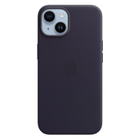 Apple kožený kryt s MagSafe na iPhone 14 inkoustově fialový Inkoustově fialová