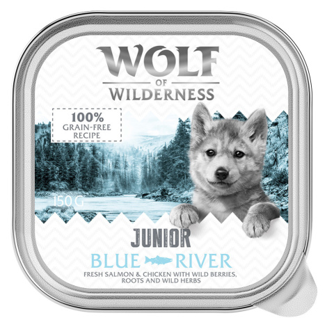 Wolf of Wilderness JUNIOR - Duo proteinová receptura 6 / 24 x 150 g miska - 24 ks (24 x 150 g) B
