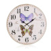 HOME DECOR Nástěnné hodiny Butterflies 34 cm