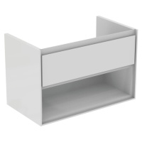 Koupelnová skříňka pod umyvadlo Ideal Standard Connect Air 80x44x51,7 cm šedý dub/bílá mat E0827