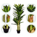 PLANTASIA 85196 Umělý strom Dracaena 120 cm, 81 listů