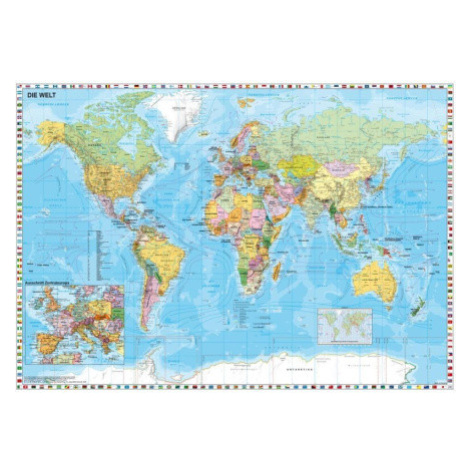 SCHMIDT Puzzle Politická mapa světa 1500 dílků 118657 Oscar Schmidt