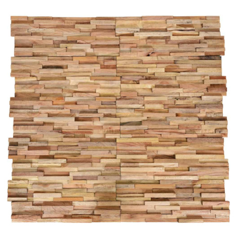 vidaXL Nástěnné obkladové panely 10 ks 1,08 m² masivní teakové dřevo