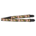 Perri's Leathers Jacquard Strap Pink And Black Flower