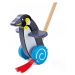 Bigjigs Toys Dřevěný jezdící tučňák PENGUIN černý