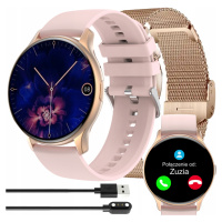 Chytré hodinky Smart Watch Dámské Hovory Sport Zdraví Menu Pl Amoled
