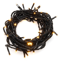 Konstsmide Christmas LED světelný řetěz venkovní 200 černá/teplá bílá