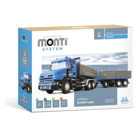 Stavebnice Monti System MS 65 Scania Tarmac Teddies