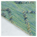 Šňůrkový koberec Bahama 3D Boho zelený