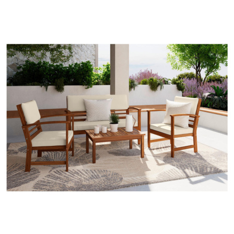 Ambia Garden TERASOVÁ SEDACÍ SOUPRAVA dřevo, vlnitá lepenka Ambia Home