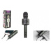 Teddies Mikrofon karaoke Bluetooth, černá, na baterie, s USB kabelem