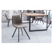 LuxD Designové židle Rotterdam Retro / šedo-hnědá