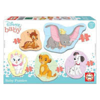 Puzzle baby Disney zvířata 2 5v1 (3-5 dílků)