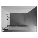 MEXEN/S Kioto+ L Sprchová zástěna WALK-IN s poličkou a držákem ručníků 70 x 200 cm, dekor, černá