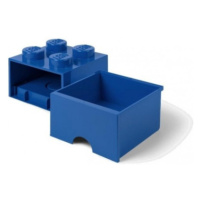 LEGO úložný box 4 s šuplíkem - modrá