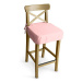 Dekoria Sedák na židli IKEA Ingolf - barová, práškově růžová, barová židle Ingolf, Loneta, 133-3