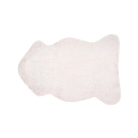 Bílý koberec imitace králičí kožešiny UNDARA, 250287 BELIANI