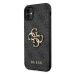 Guess PU 4G Metal Logo Zadní Kryt pro Apple iPhone 11 Grey