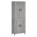 vidaXL Skříň highboard šedá sonoma 69,5 x 34 x 180 cm kompozitní dřevo