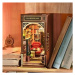 Robotime Stavebnice - zarážka na knihy Bookstore dřevěná