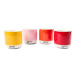 PANTONE Latte termo hrnek set 4 ks - Yellow, Red, Orange, Light Pink